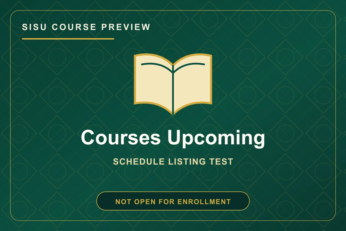 Courses Upcoming